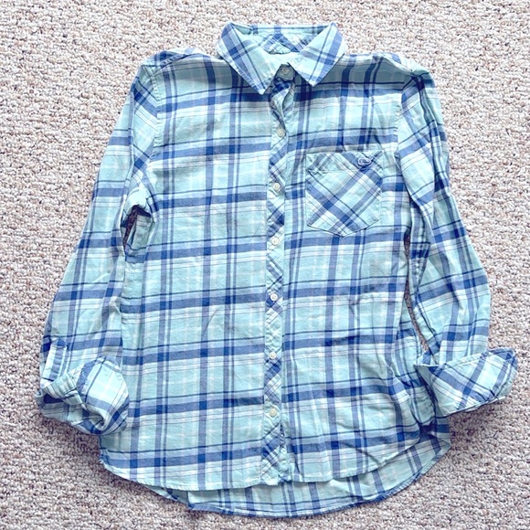 Vineyard Vines Blue Plaid Button Down Shirt - Picture 1 of 2